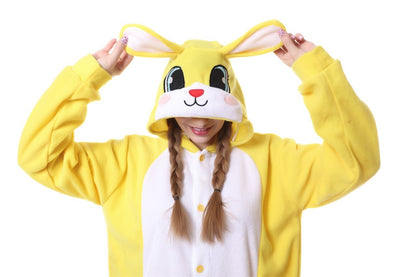 Oversized Women's Cartoon Animal One piece Pajamas