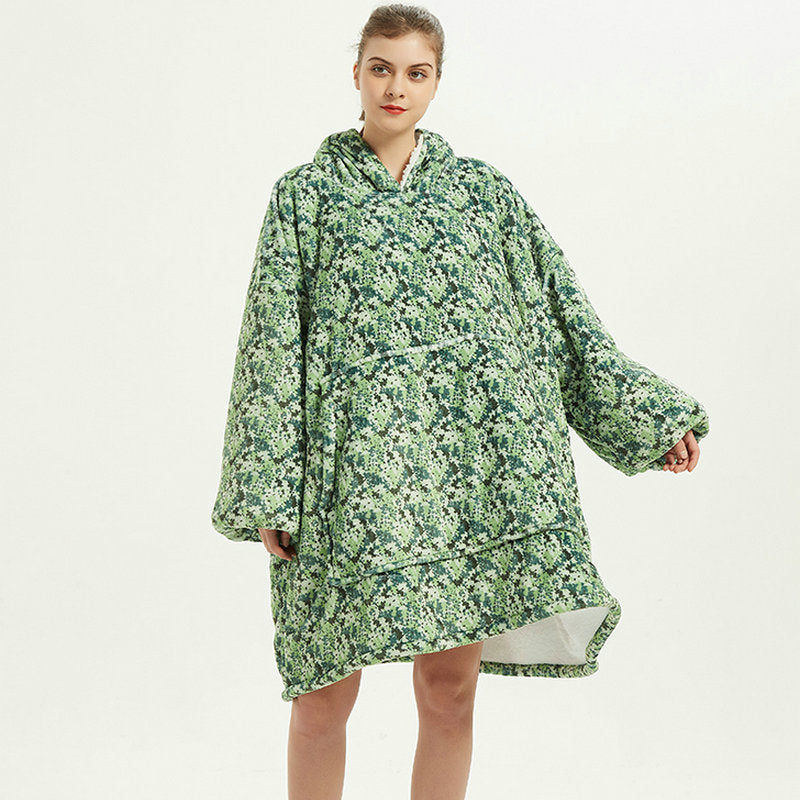 Ovesized Wearable Cozy Blanket Hoodie Winter