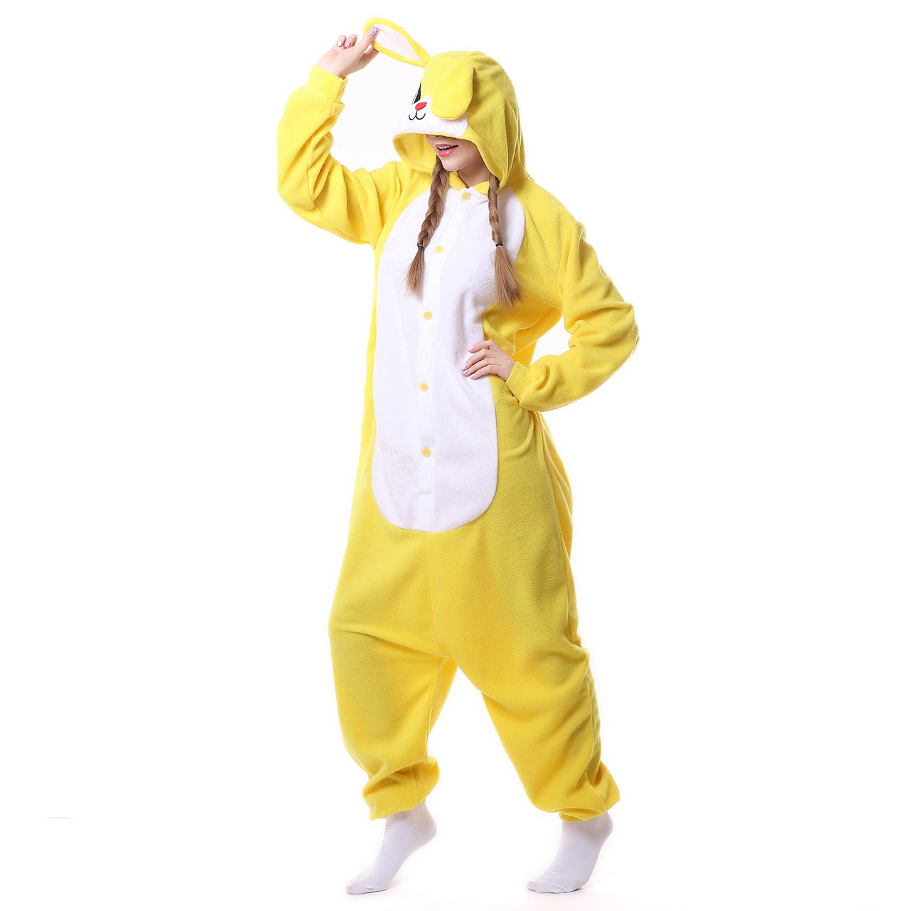 Oversized Women's Cartoon Animal One piece Pajamas