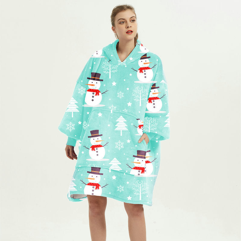 Ovesized Wearable Cozy Blanket Hoodie Winter