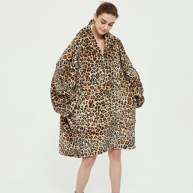 Ovesized Wearable Cozy Blanket Hoodie Winter