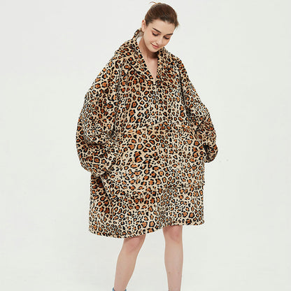 Ovesized Wearable Cozy Blanket Hoodie Winter