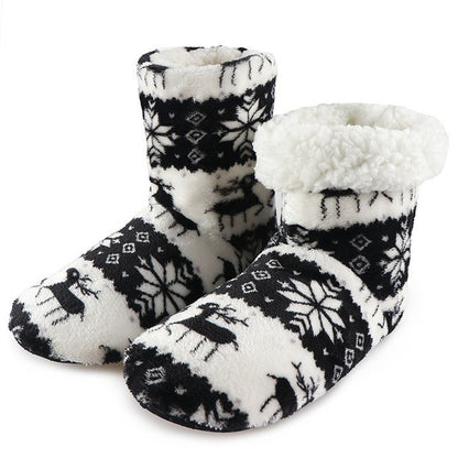 Christmas Warm Fur Slippers For Women