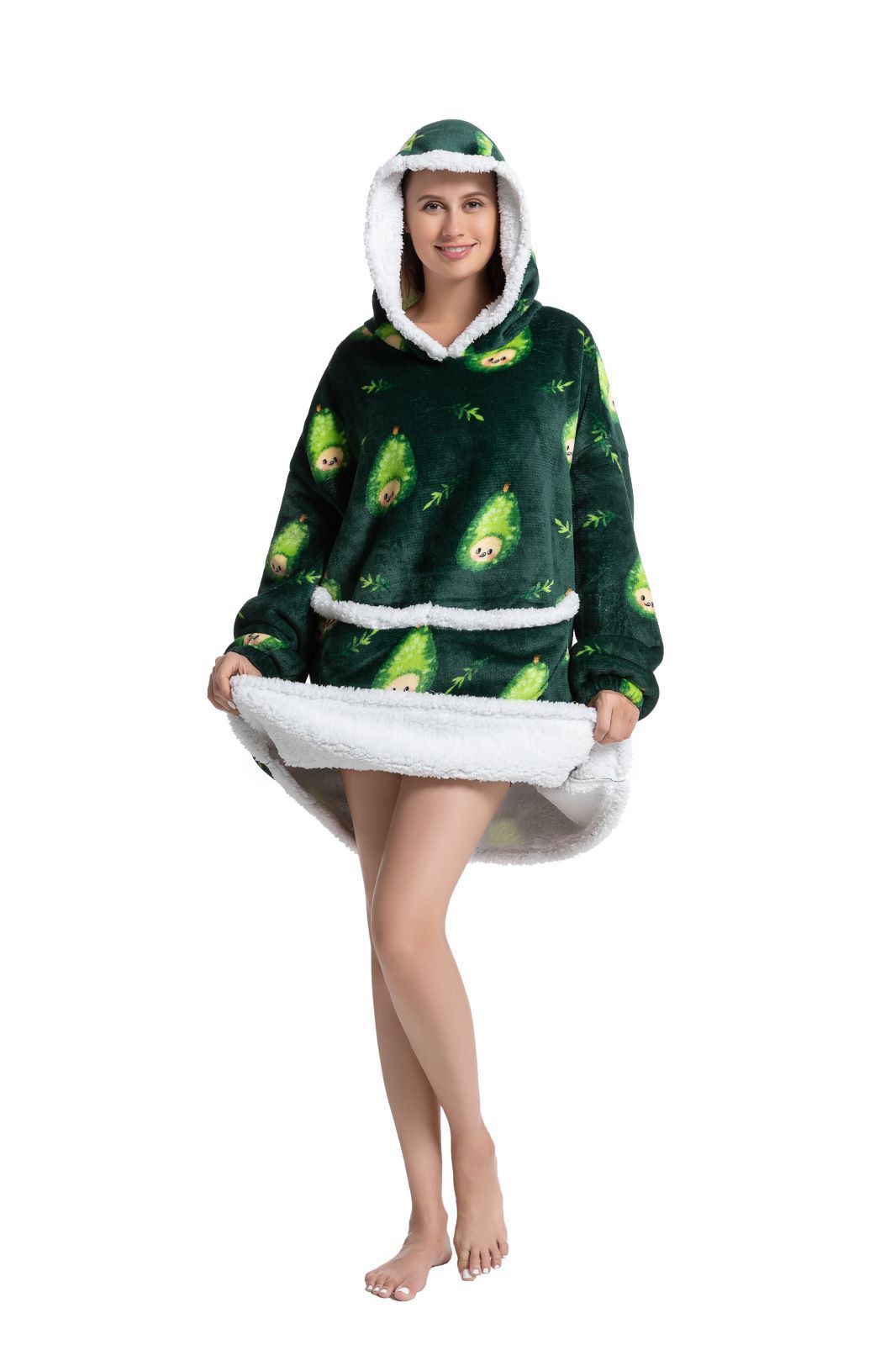 Hooded Pajamas TV Blankets Outdoor Warm Clothing