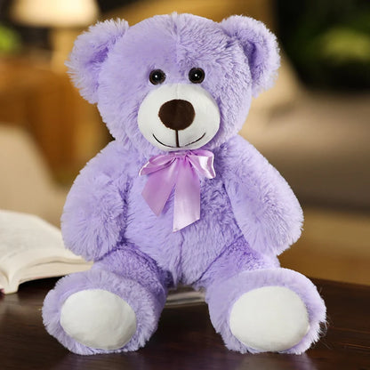 Cute Colorful Bow Tie Bear Doll