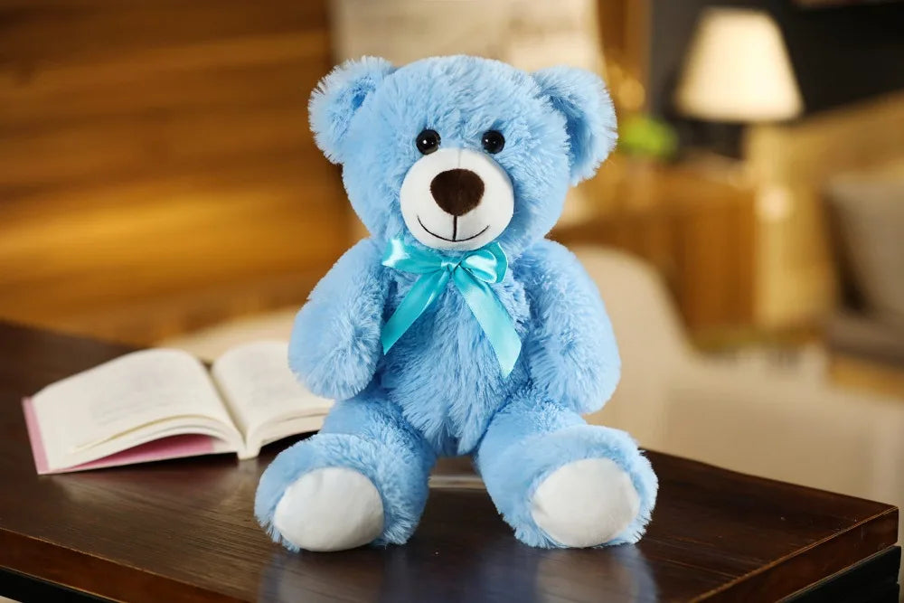 Cute Colorful Bow Tie Bear Doll