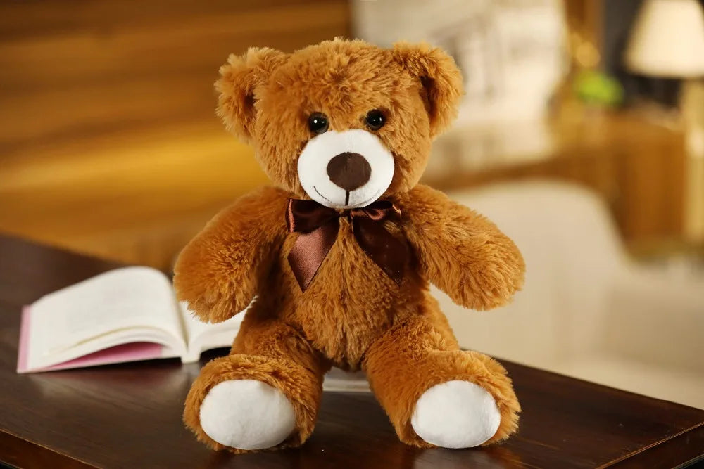 Cute Colorful Bow Tie Bear Doll