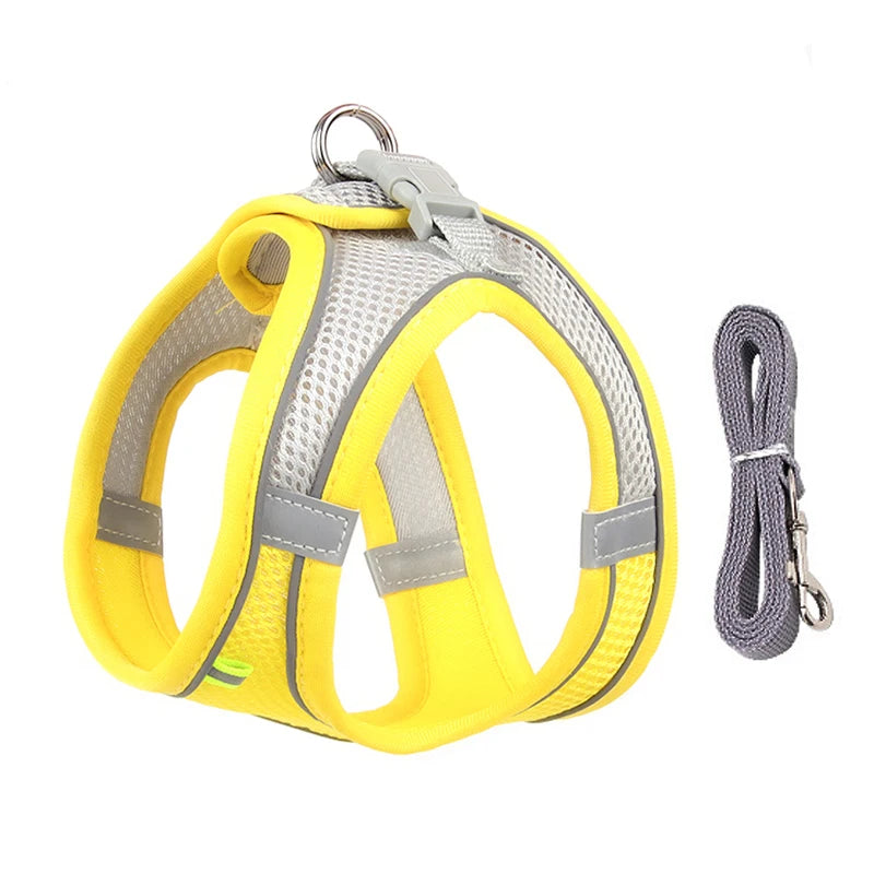 Adjustable Dog Harness Vest With Walking Leash