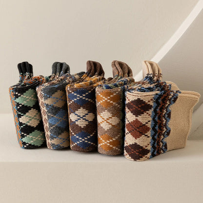 Men's Colorful Pattern Crew Socks