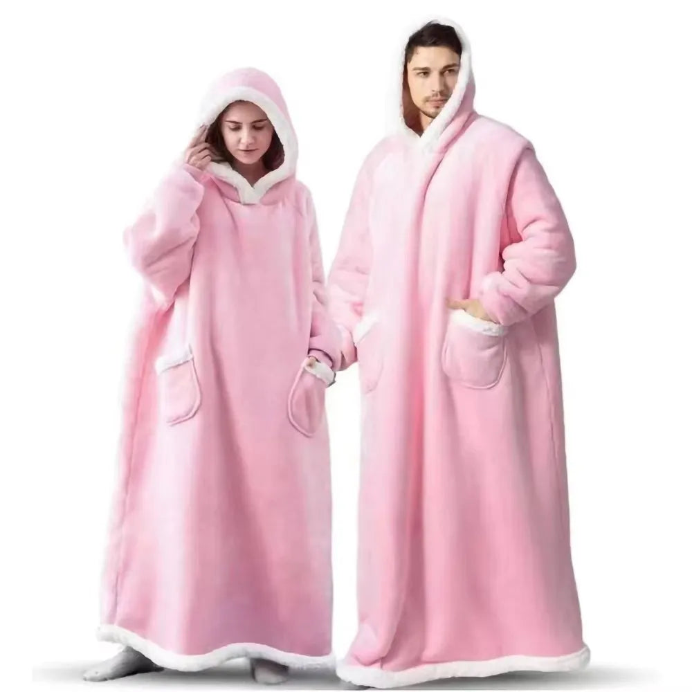180cm Long Blanket Hoodies - Couple Version
