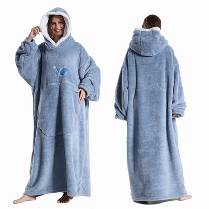 Apple Design Wearable Blanket Hoodies - Unisex