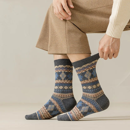 Men's Colorful Pattern Crew Socks
