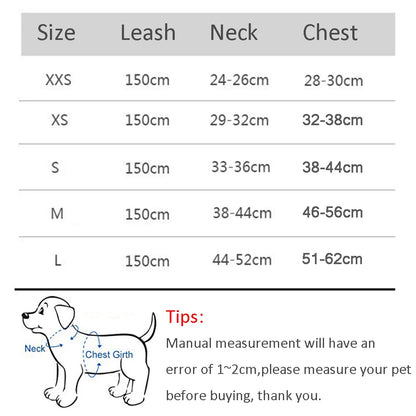 Adjustable Dog Harness Vest With Walking Leash