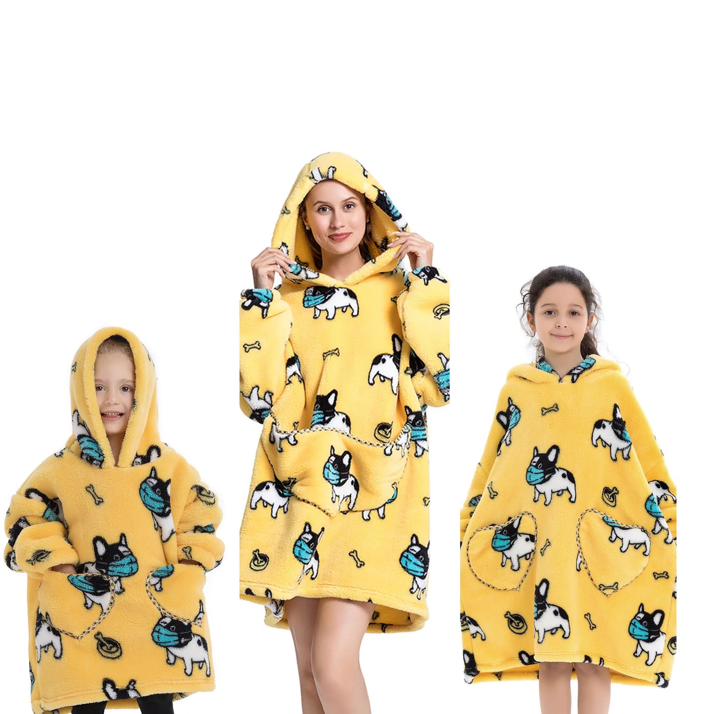 Wearable Blanket Hoddie - Family package