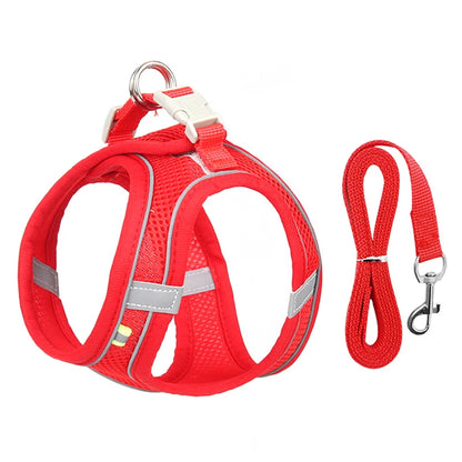 Adjustable Dog Harness Vest With Walking Leash