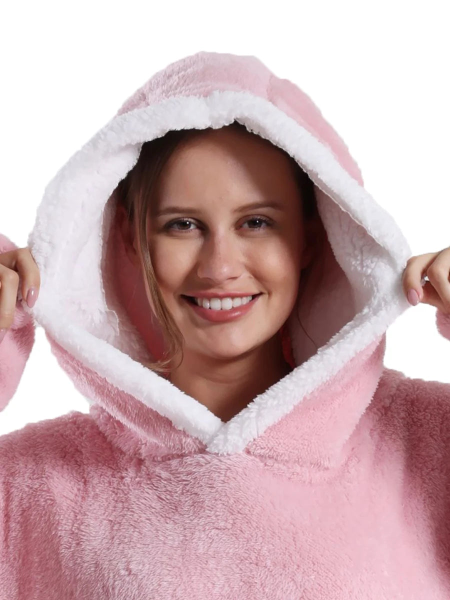 Apple Design Wearable Blanket Hoodies - Unisex