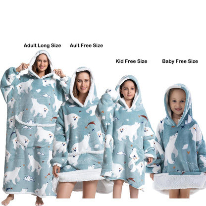 Oversized Wearable Blanket Hoodie - Family pack