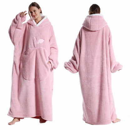 Apple Design Wearable Blanket Hoodies - Unisex