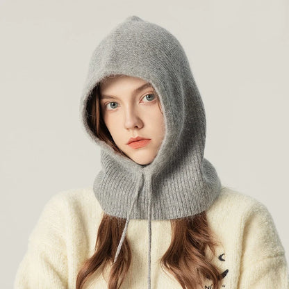 SNUGWEAR Rabbit Fur Knitted Scarf