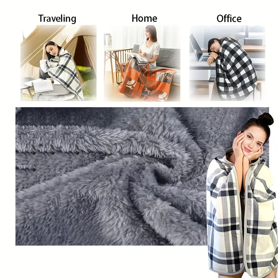 Wearable Shawl Blanket for Girls