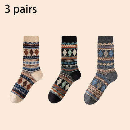 Men's Colorful Pattern Crew Socks