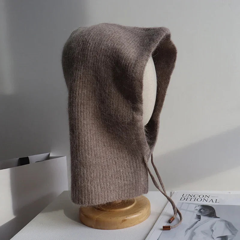 SNUGWEAR Rabbit Fur Knitted Scarf