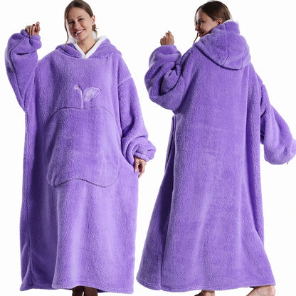 Apple Design Wearable Blanket Hoodies - Unisex