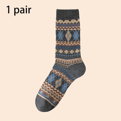 Men's Colorful Pattern Crew Socks
