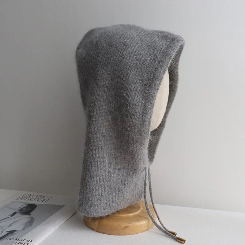 SNUGWEAR Rabbit Fur Knitted Scarf
