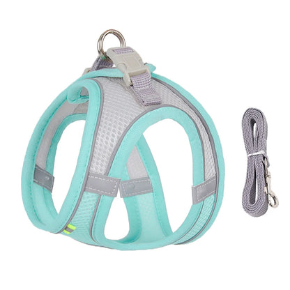 Adjustable Dog Harness Vest With Walking Leash