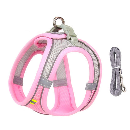 Adjustable Dog Harness Vest With Walking Leash
