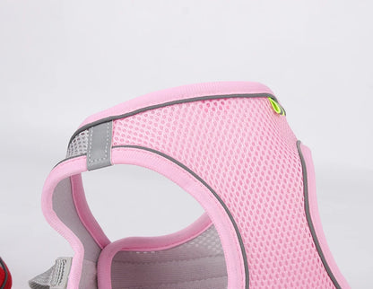 Adjustable Dog Harness Vest With Walking Leash