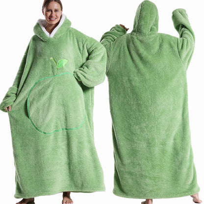 Apple Design Wearable Blanket Hoodies - Unisex