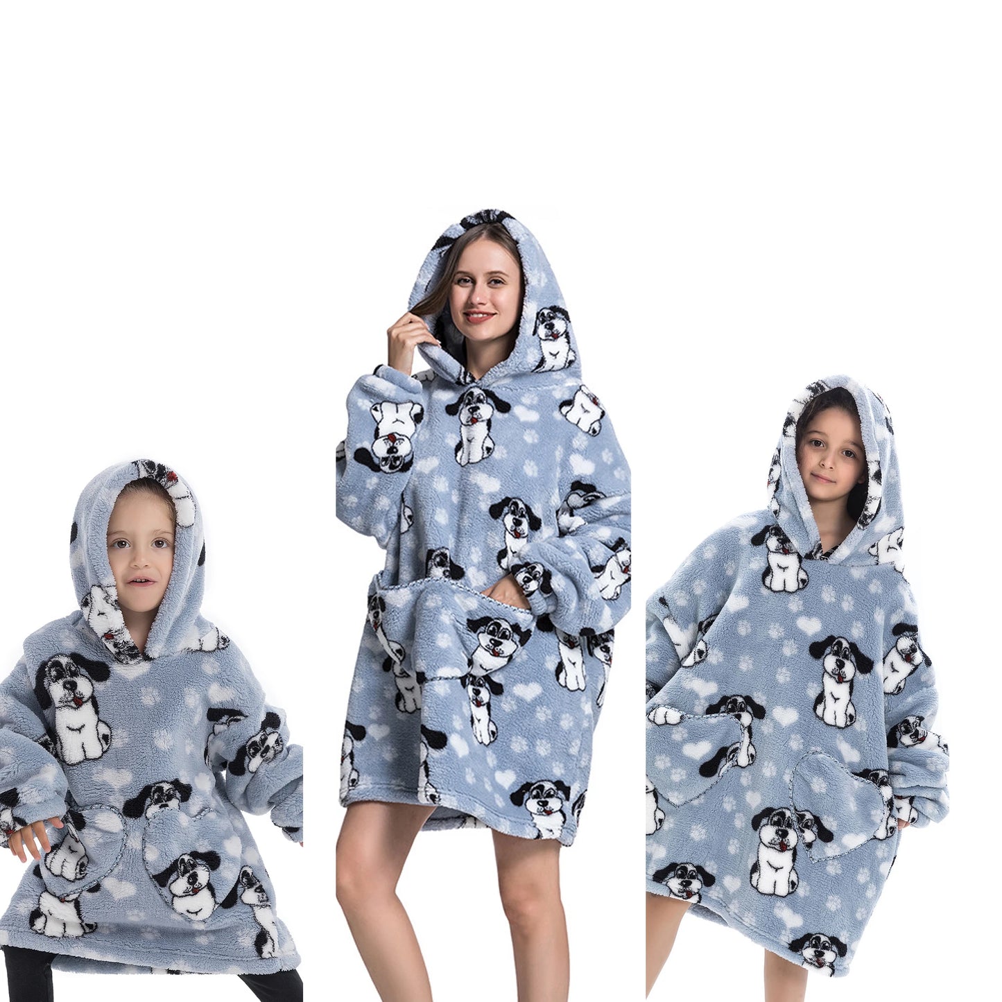 Wearable Blanket Hoddie - Family package