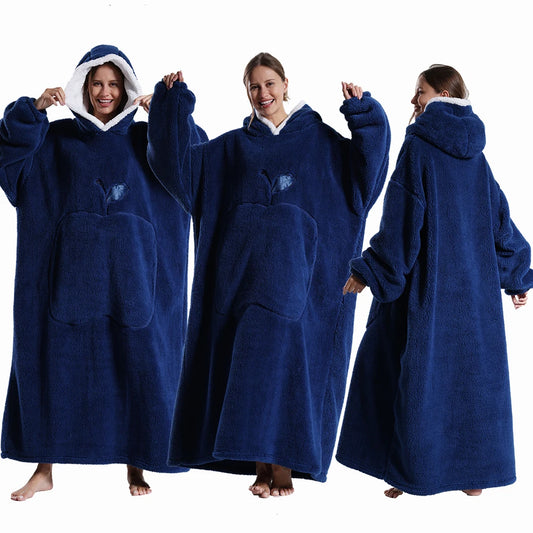 Apple Design Wearable Blanket Hoodies - Unisex