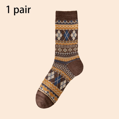 Men's Colorful Pattern Crew Socks