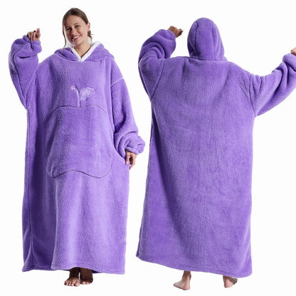 Apple Design Wearable Blanket Hoodies - Unisex