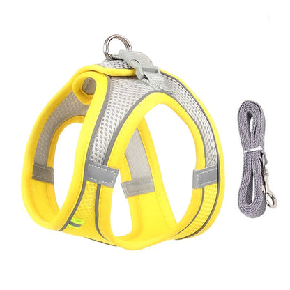 Adjustable Dog Harness Vest With Walking Leash