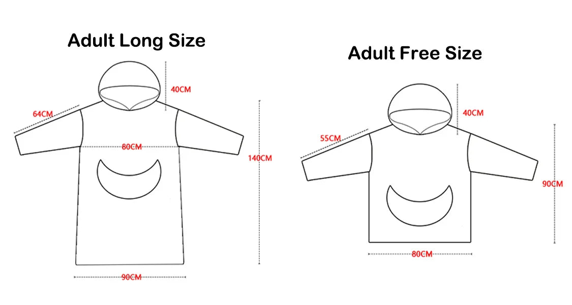Oversized Wearable Blanket Hoodie - Family pack