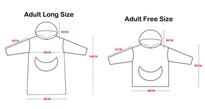 Oversized Wearable Blanket Hoodie - Family pack