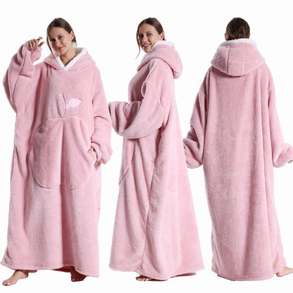 Apple Design Wearable Blanket Hoodies - Unisex