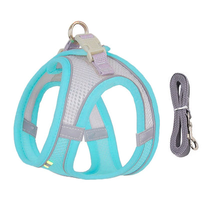 Adjustable Dog Harness Vest With Walking Leash