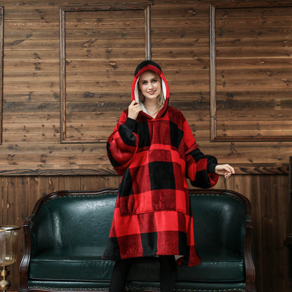 Ovesized Wearable Cozy Blanket Hoodie Winter