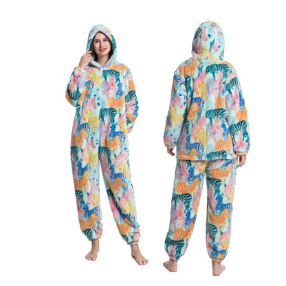 Multi Design printed  One Piece Pajamas
