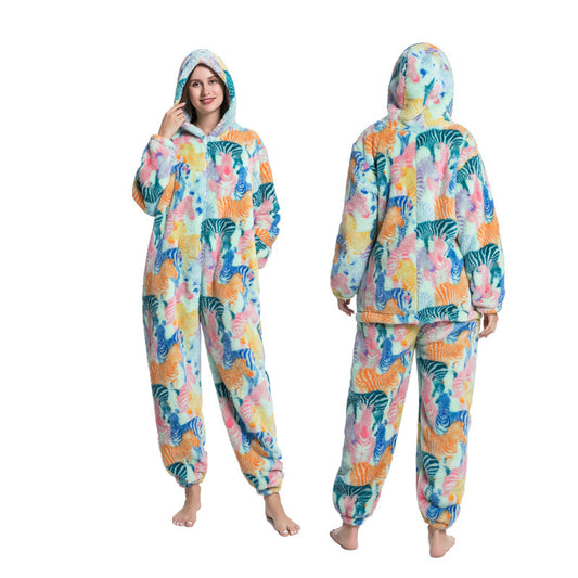 Multi Design printed  One Piece Pajamas