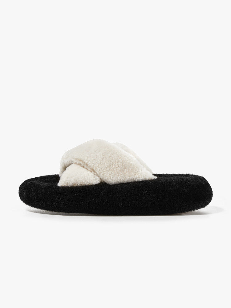 Echo Warm Panda Black Home Slipper