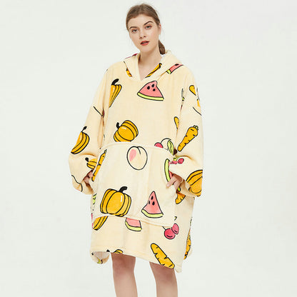 Ovesized Wearable Cozy Blanket Hoodie Winter