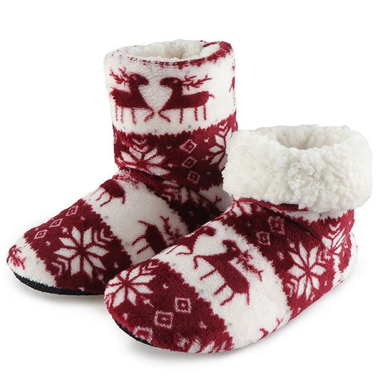 Christmas Warm Fur Slippers For Women