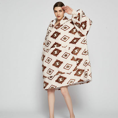 Ovesized Wearable Cozy Blanket Hoodie Winter