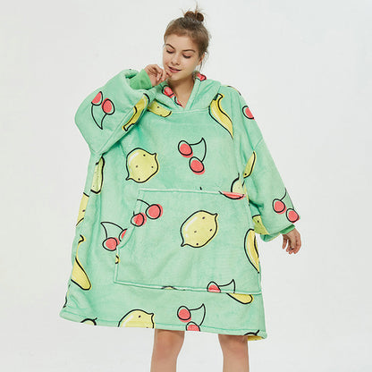 Ovesized Wearable Cozy Blanket Hoodie Winter